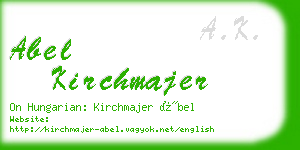 abel kirchmajer business card